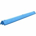 Plastics-R-Unique 4672PBBLL Standard 4'' x 6'' x 6' Blue Parking Block with Channels 4664672PBBL